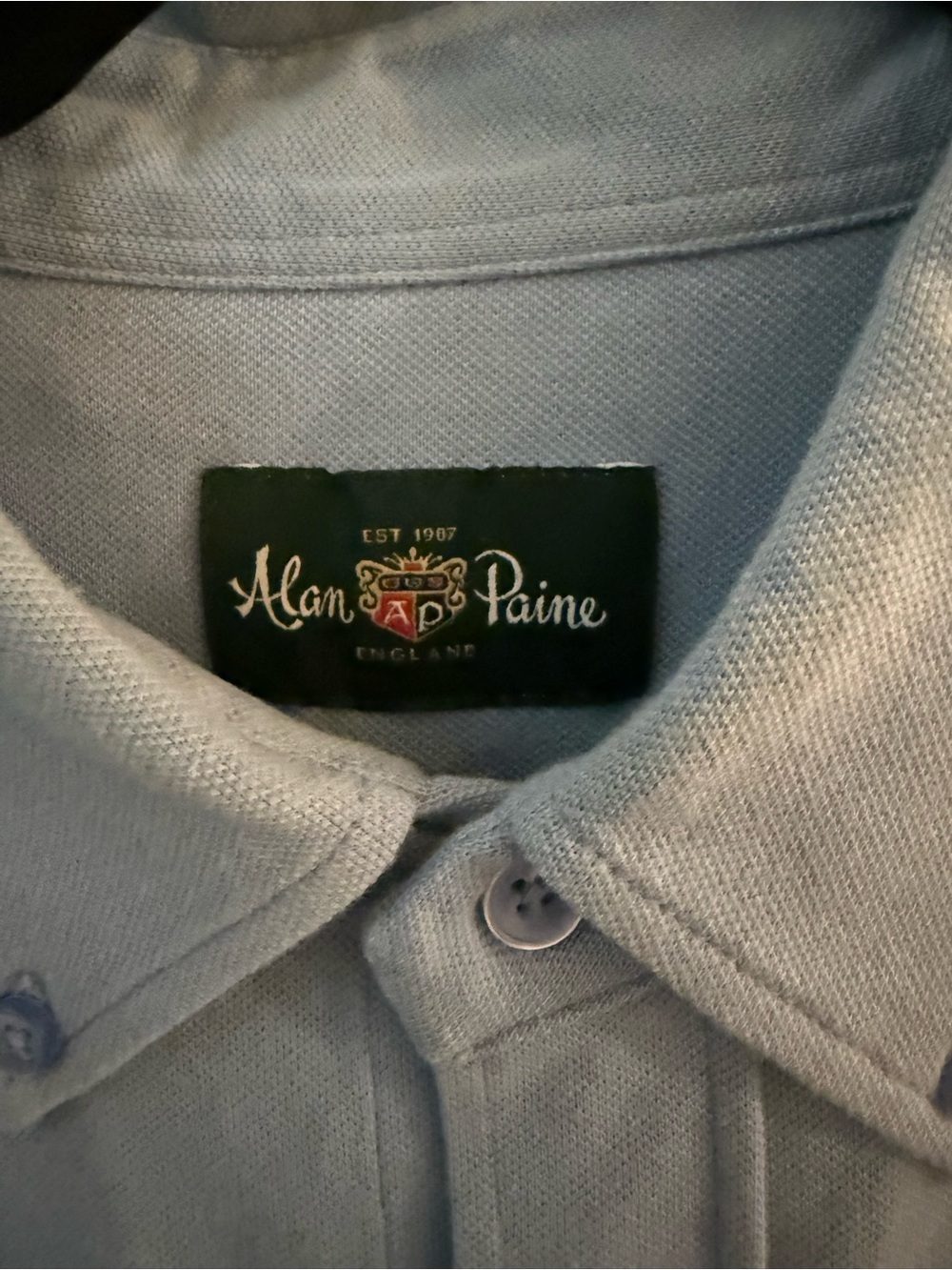 alan paine polo shirt long sleeve XL